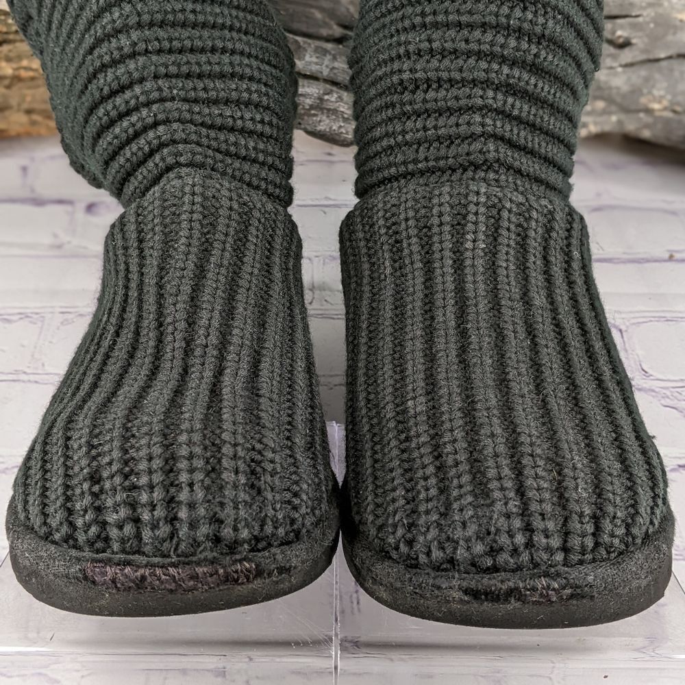 UGG® Classic Cardy Button Detailed Knit Boots - Picture 7 of 11